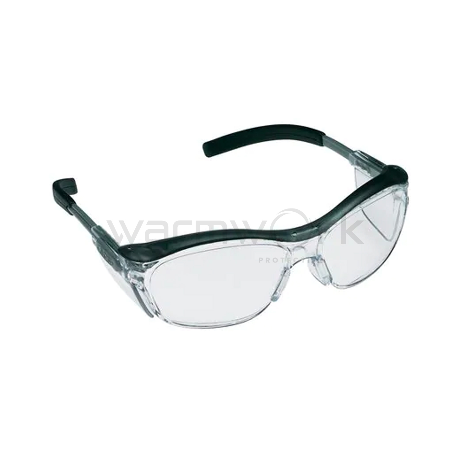 แว่นตานิรภัย รุ่น Nuvo™ 11411 เลนส์ใส กรอบสีเทา